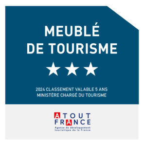Panonceau Meublé de Tourisme classé trois étoiles
